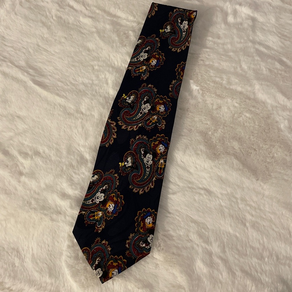 Vintage Disney Mickey Mouse Blue Men NeckTie 'Mickey Unlimited' Mickey